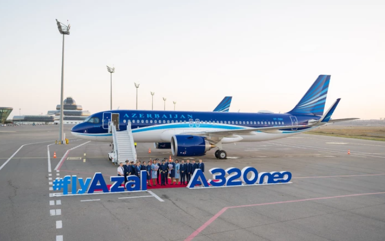 Второй новый Airbus A320neo прибыл в Баку в этом году