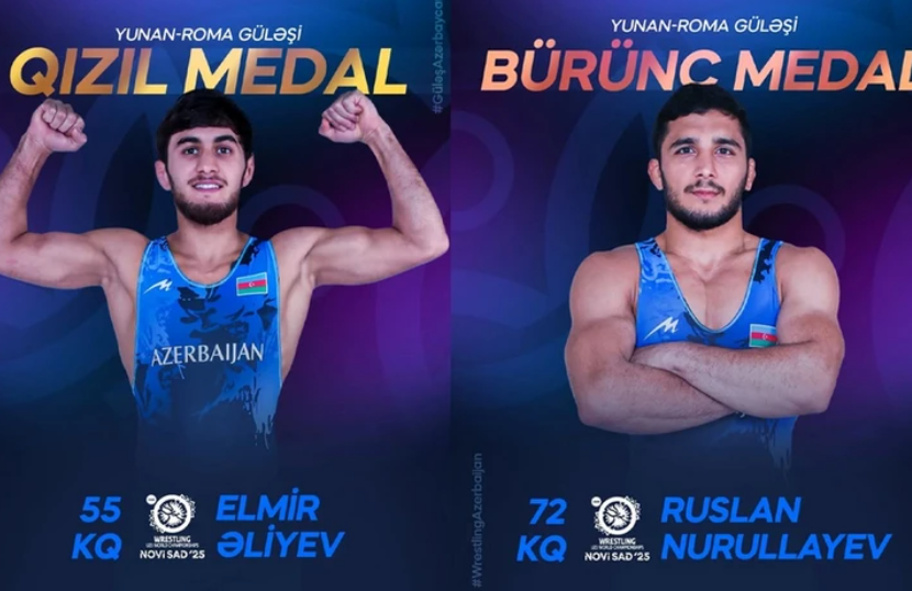 Борцы из Азербайджана выиграли «золото» и «бронзу» на чемпионате мира
