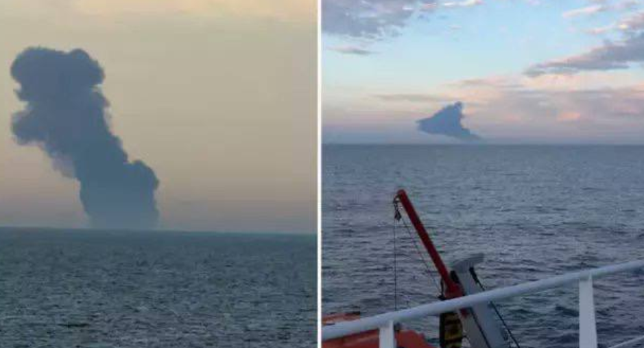 Два шедших в Россию танкера загорелись в Чёрном море