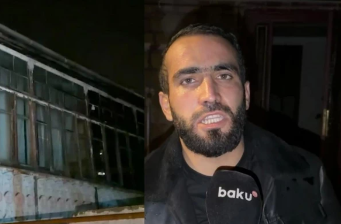 Огонь уничтожил второй этаж дома в Шамахы: хозяин лишился всех накоплений