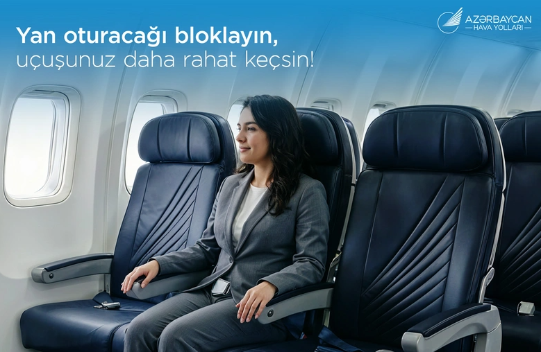 Пассажиры AZAL теперь могут заблокировать дополнительное место рядом с собой