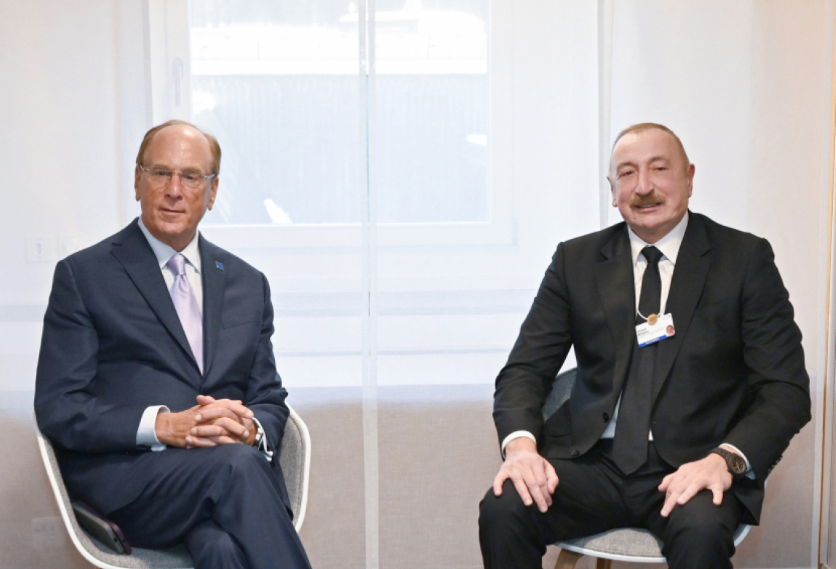 Ильхам Алиев встретился с главами BlackRock и GIP