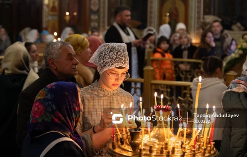 Православные христиане Азербайджана отмечают Рождество
