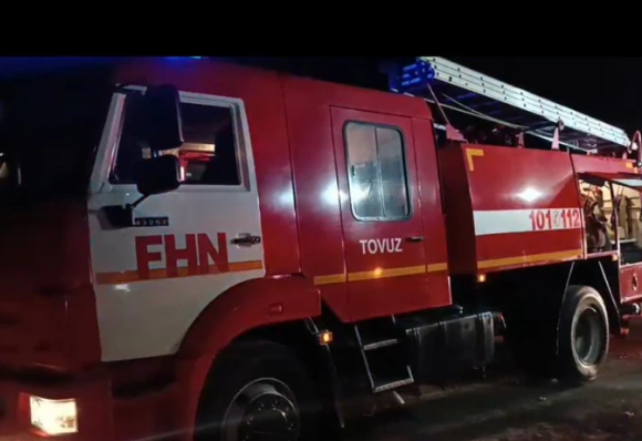 В товузском селе произошел пожар, полностью уничтоживший местное кафе