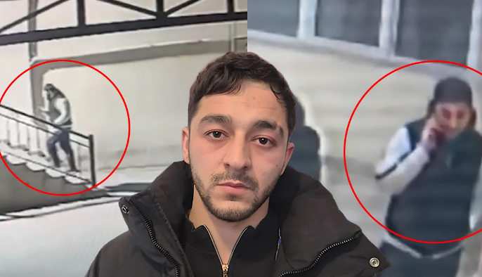 В Баку мужчина повторно совершил кражу в том же здании и попал на камеру
