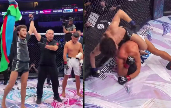 Азербайджанский боец MMA одержал победу нокаутом в Ташкенте