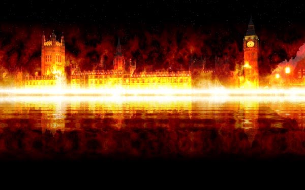 На Темзе сожгли гигантскую копию Лондона XVII века