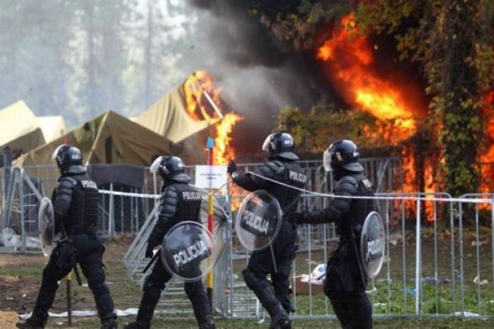 В Швеции сожгли лагеря беженцев