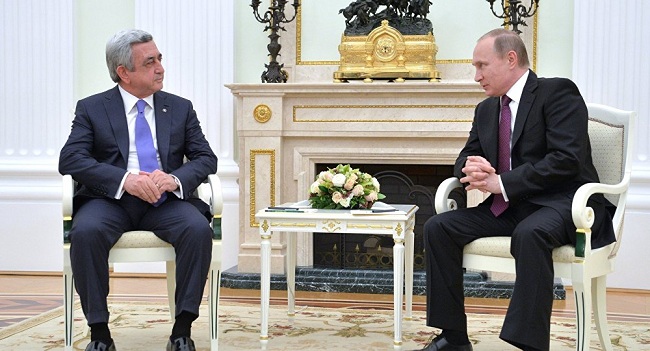 В Москве состоялась встреча Путина и Саргсяна 
