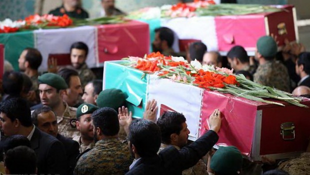 В Иране началась траурная церемония в память о погибших пожарных
