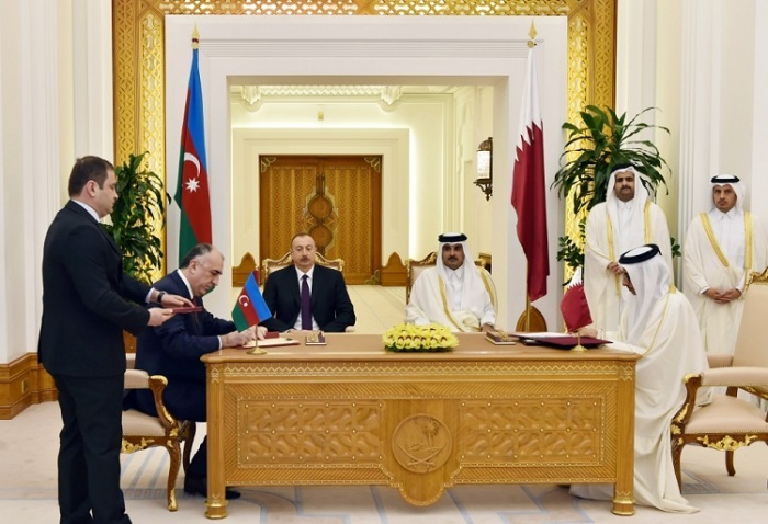 Азербайджан и Катар подписали ряд документов - ФОТО