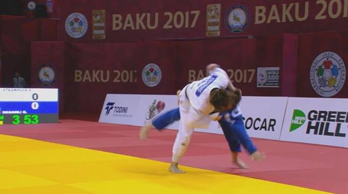 Баку-2017: Азербайджанские дзюдоисты одержали вторую победу в командных соревнованиях