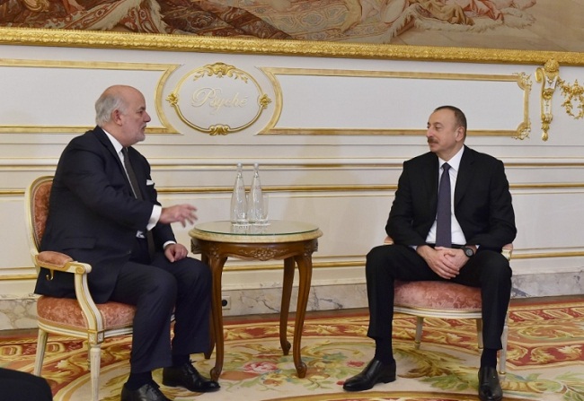 Президент Азербайджана провел встречу во Франции - ФОТО