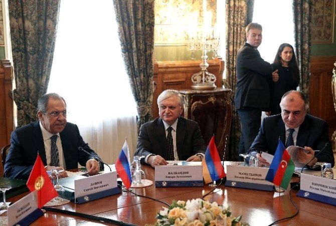В Москве началась встреча Лавров-Мамедъяров-Налбандян