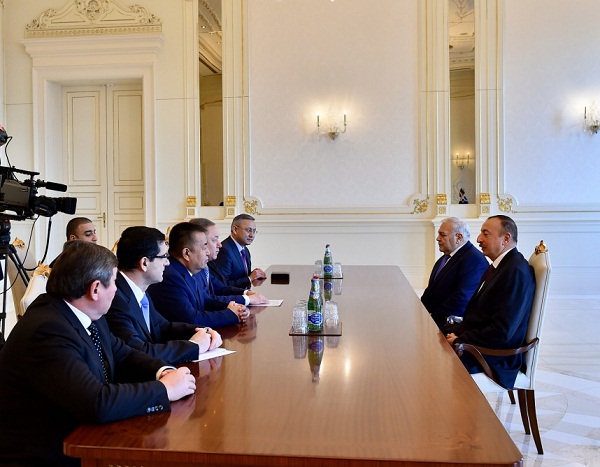 Ильхам Алиев принял председателей парламентов Турции, Казахстана и Кыргызстана