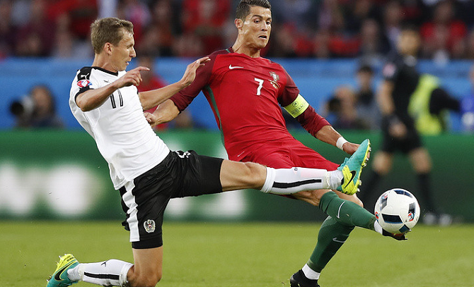 ЕВРО-2016: Португалия и Австрия сыграли вничью - ВИДЕО