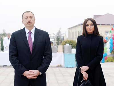 Ильхам Алиев и его супруга находятся в Тертере - ОБНОВЛЕНО
