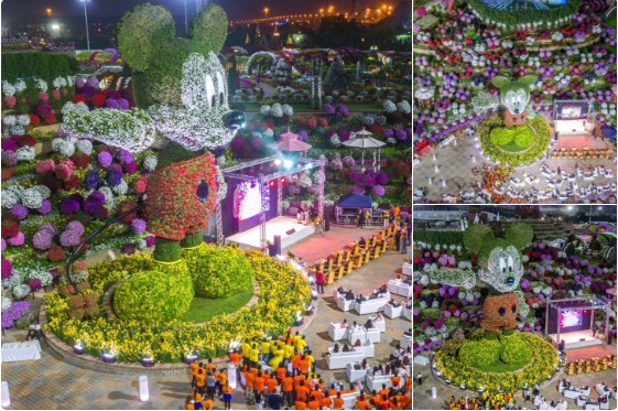 В ОАЭ появился самый крупный в мире цветочный Микки Маус