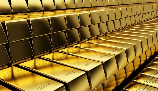 Цена золота понизилась на 16 долларов