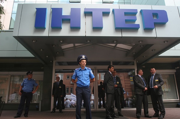 В Киеве потушен пожар в офисе телеканала `Интер`