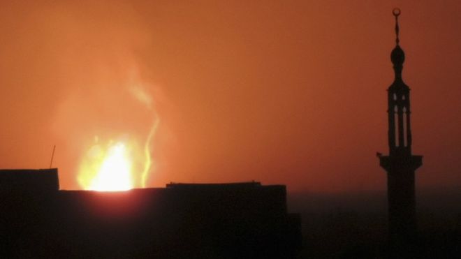 Мощный взрыв близ аэропорта Дамаска  (ОБНОВЛЕНО)