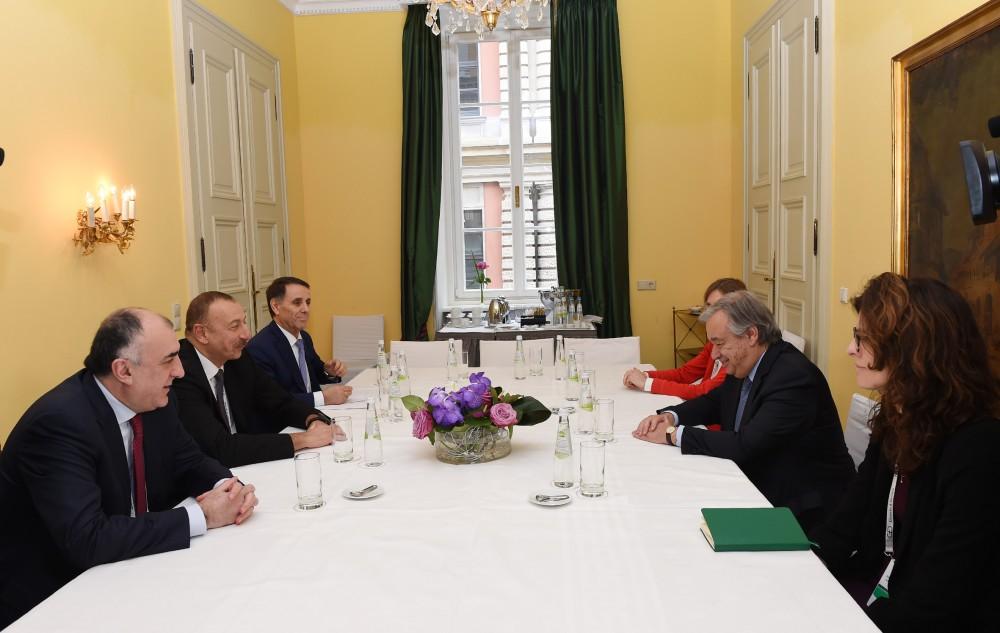 Президент Ильхам Алиев встретился в Мюнхене с генсеком ООН (детали)