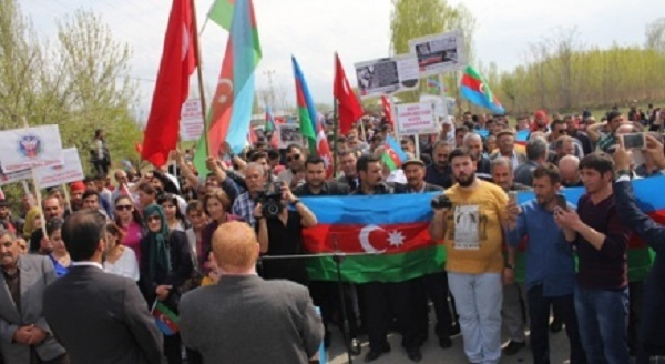 В Турции прошла акция протеста против армянской оккупации азербайджанских земель