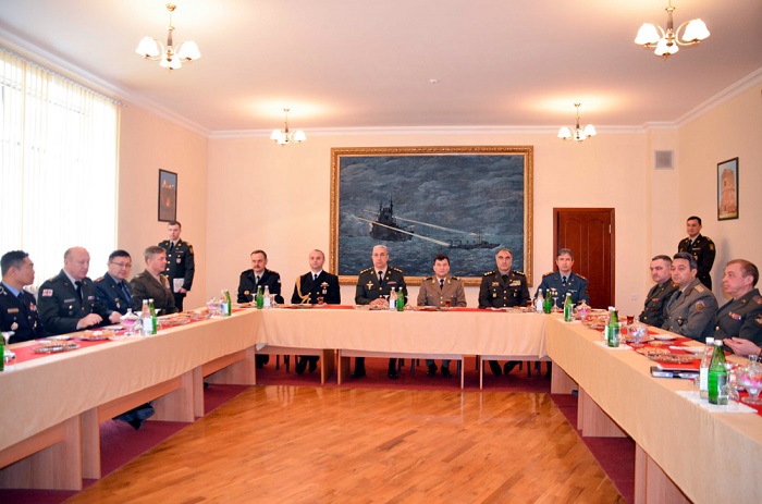 Военные атташе зарубежных стран посетили Азербайджанское Высшее военное училище имени Гейдара Алиева - ФОТО
