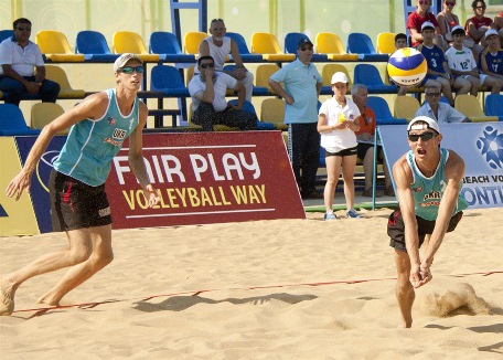 Баку - 2015: продолжаются соревнования по пляжному волейболу среди мужчин