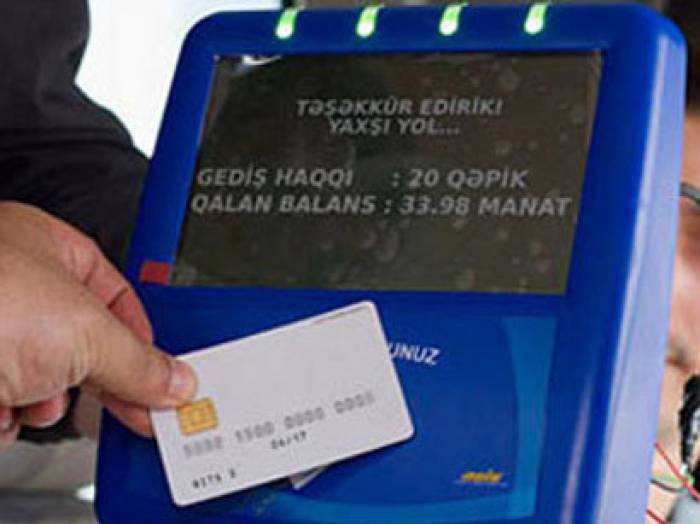 Карточки будут применяться в еще одном автобусе в Баку