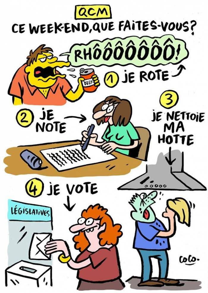 Charlie Hebdo высмеяла парламентские выборы во Франции