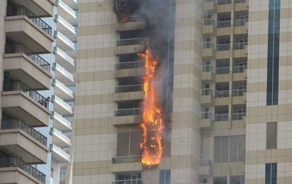 Пожар в отеле в Дубае
