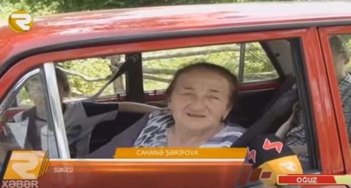 70-летняя пенсионерка из Азербайджана подрабатывает таксисткой - ВИДЕО