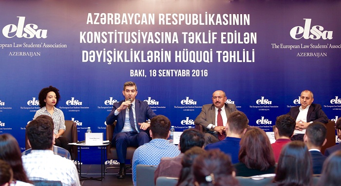 В `ELSA-Azərbaycan` обсудили предлагаемые изменения в Конституцию