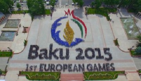 Грандиозный флешмоб "Баку 2015" в Гяндже
