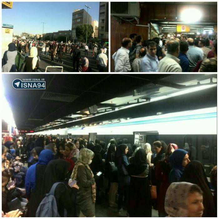 В Тегеране 50 человек пострадали из-за столкновения поездов в метро
