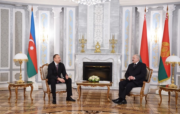 Президенты Азербайджана и Беларуси встретились один на один - ФОТО