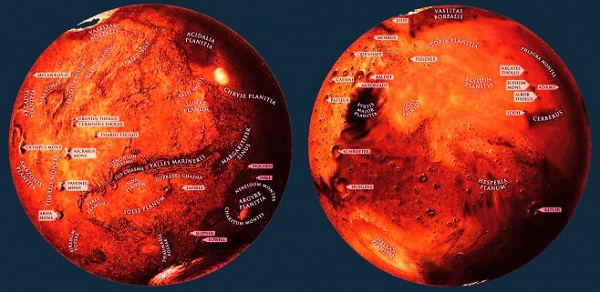 Создана подробная карта Марса