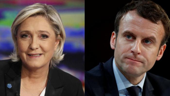 Макрон и Ле Пен, по данным exit-poll, лидируют в I-ом туре выборов