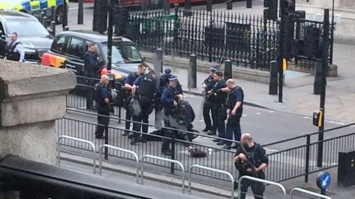 В Лондоне у парламента арестован вооруженный ножами мужчина  (ФОТО)