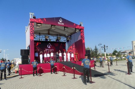 Факел первых Европейских игр в Имишли - ФОТО
