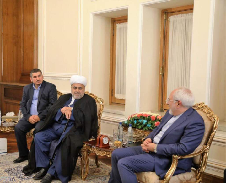 Аллахшукюр Пашазаде встретился с главой МИД Ирана
