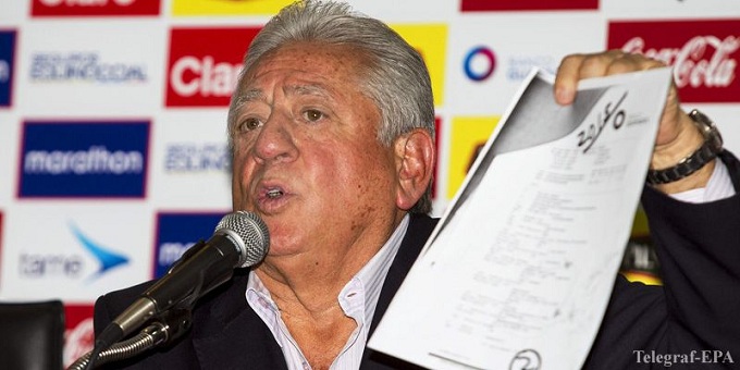 Президент Федерации футбола Эквадора приговорен к 10 годам лишения свободы