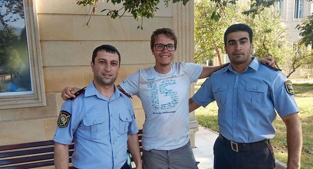 Спасение польского туриста азербайджанскими полицейскими