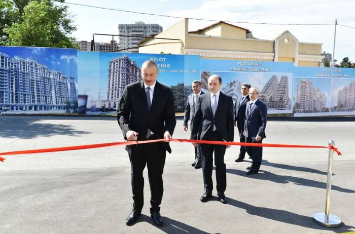 Ильхам Алиев принял участие в открытии нового здания  суда(ФОТО)