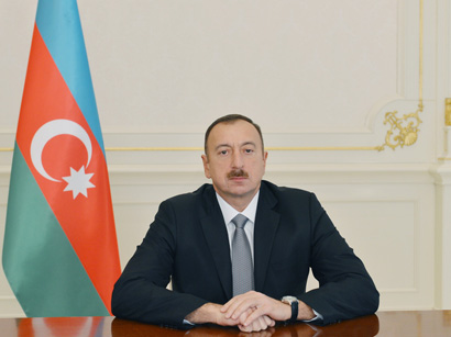 Ильхам Алиев поздравил азербайджанский народ с наступлением нового года