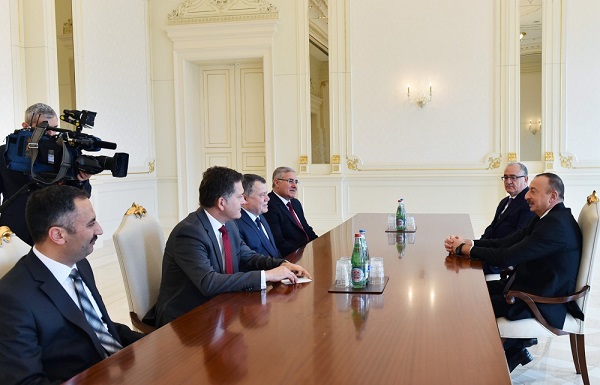 Президент принял делегацию во главе с председателем Верховного суда Турции