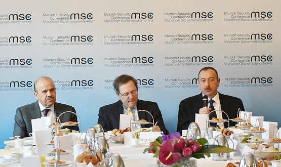 Ильхам Алиев принял участие в «круглом столе» в Мюнхене - ФОТО