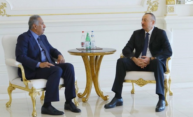 Президент Ильхам Алиев принял экс-премьера Катара