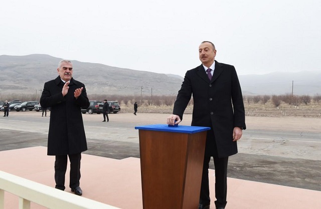 Ильхам Алиев на церемонии закладки фундамента Ордубадской ГЭС - ФОТО     